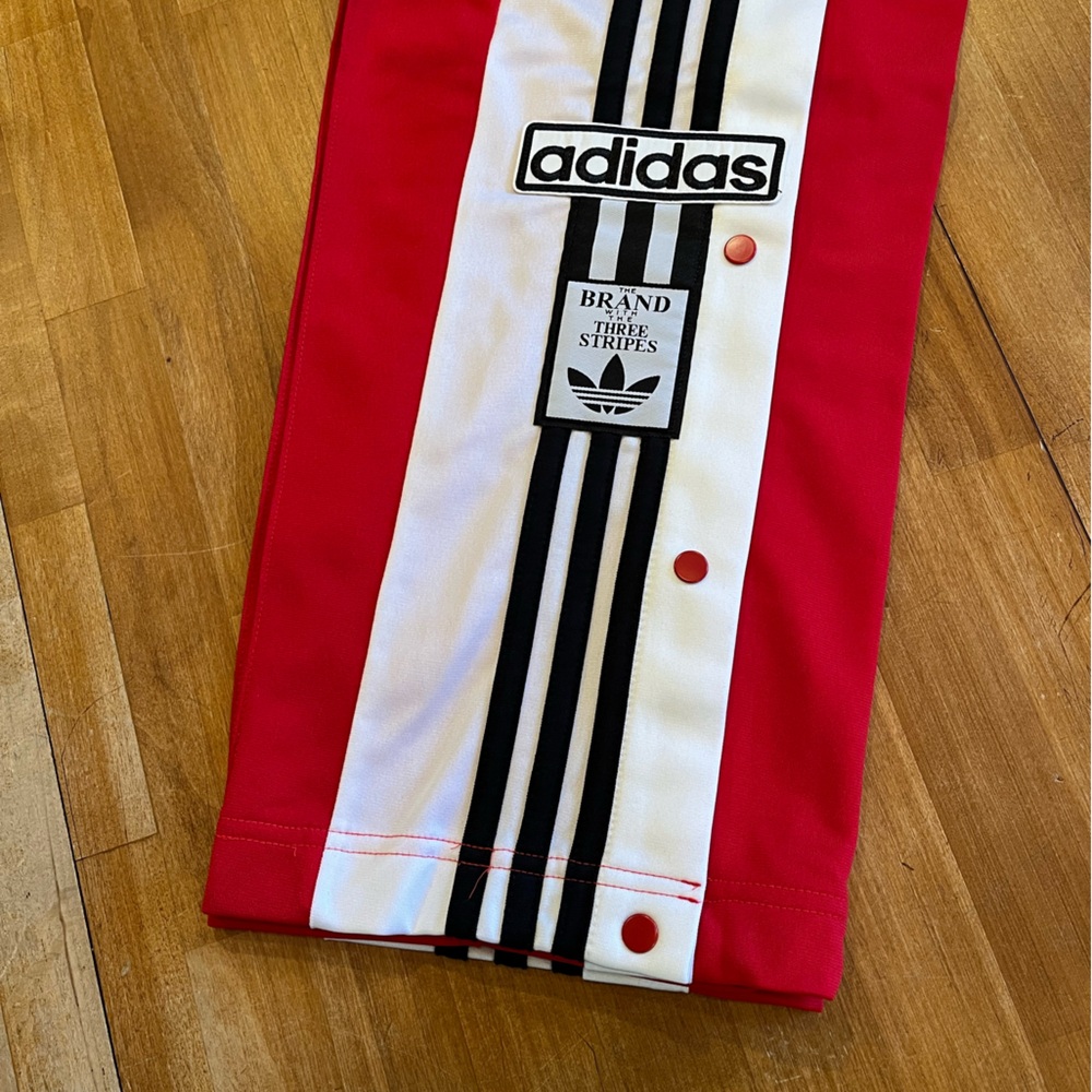 ADIDAS Women's Red / White Adibreak Pants - Picture 6 of 8